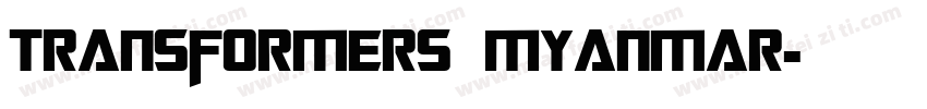 Transformers Myanmar字体转换